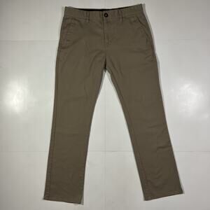 Volcom Pants Mens Size 30x29 Tan Kahki Frickin Modern Chino Skater Casual
